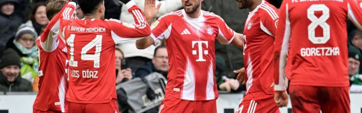 德甲豪门拜仁3-0轻取云达不莱梅，32岁凯恩火力全开：22轮攻入26球